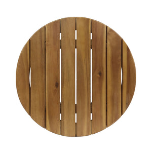 Outdoor Acacia Wood Side Table With Weather Resistance