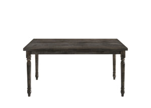 Claudia II - Weathered 7 Pieces Dining Room Set - Gray