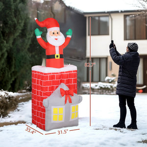 7FT Christmas Inflatable Santa Claus Figure