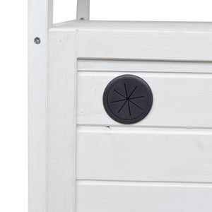 Foldable Outdoor Kitchen Island With Lockable Wheels, Storage Cabinet And Towel Rack For Patio