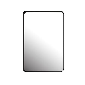 20x30 Inch Recessed Black Metal Framed Medicine Cabinet