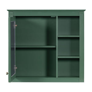 Bathroom Vanity With Top Sink, 2 Doors And 3 Drawers, Freestanding Set With Mirror Cabinet