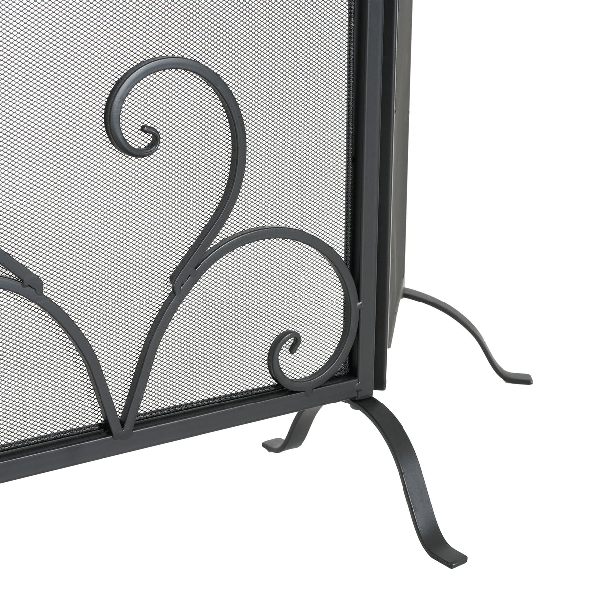 Onyx 3-Panel Iron Fireplace Screen 54" x 31.5"