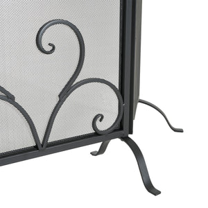 Onyx 3-Panel Iron Fireplace Screen 54" x 31.5"