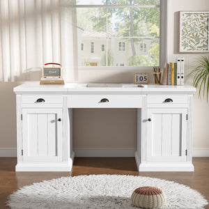 67" Modern Executive Desk with Storage