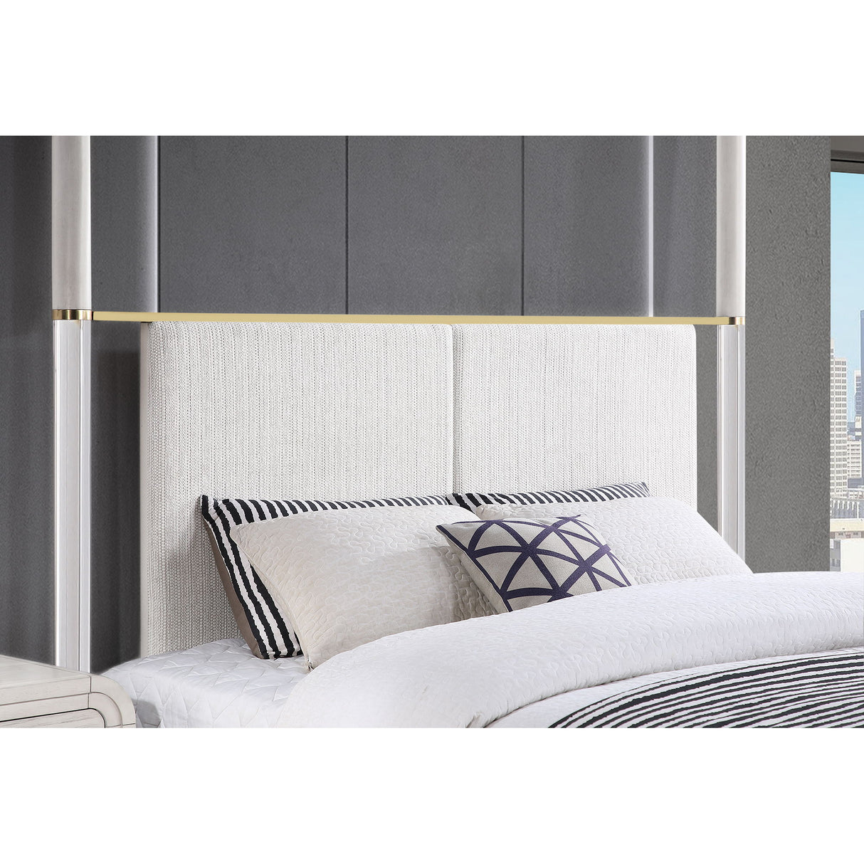 Malco - 4 Post Bed With Upholstered Headboard