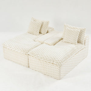Double Chaise Lounge With Full Compressed Sponge