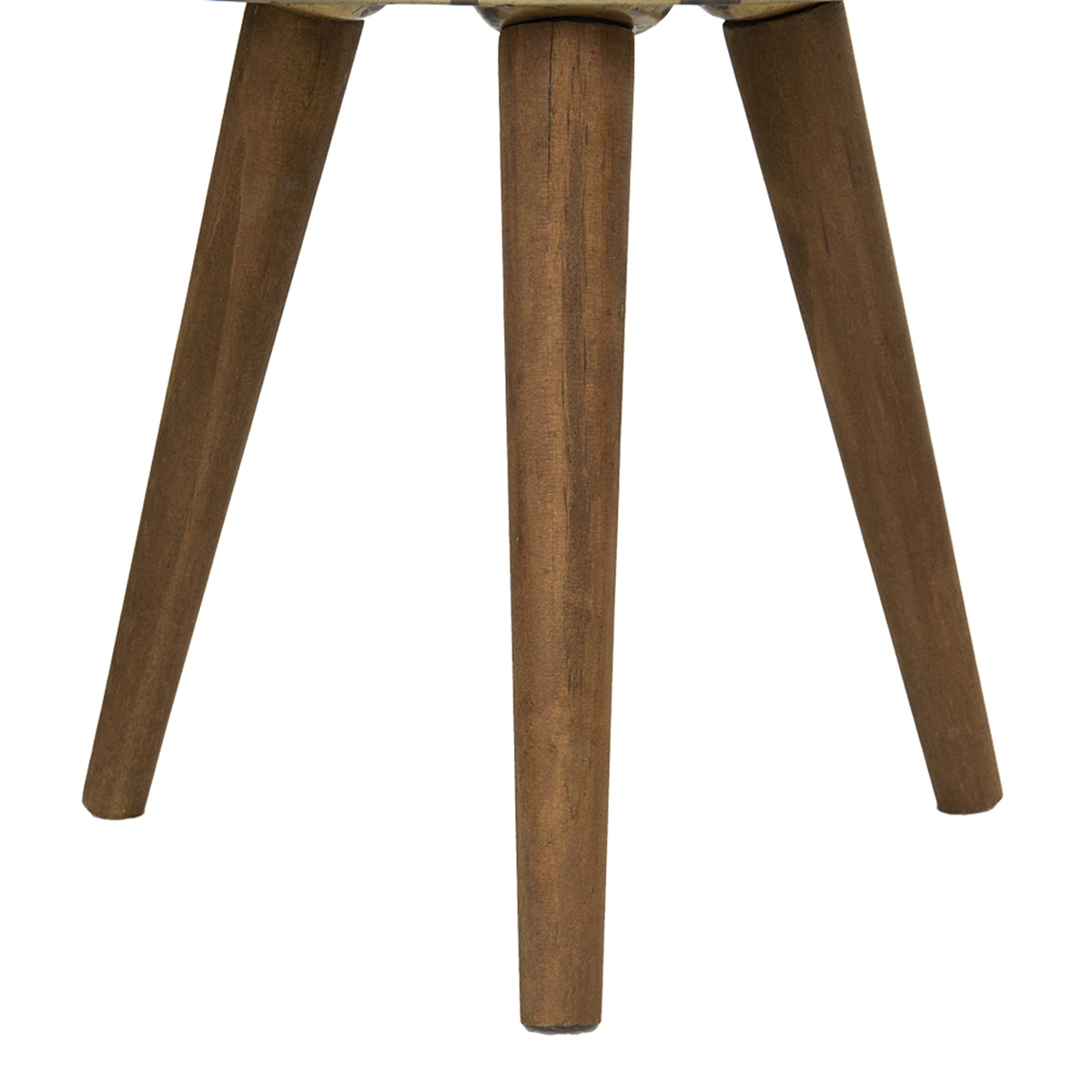 Set of 2 Metal Planters with Solid Wood Legs Stand - Natural Zinc