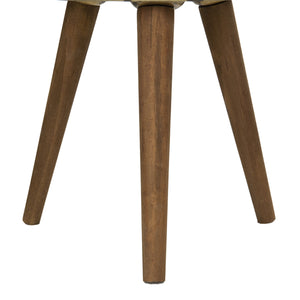 Set of 2 Metal Planters with Solid Wood Legs Stand - Natural Zinc