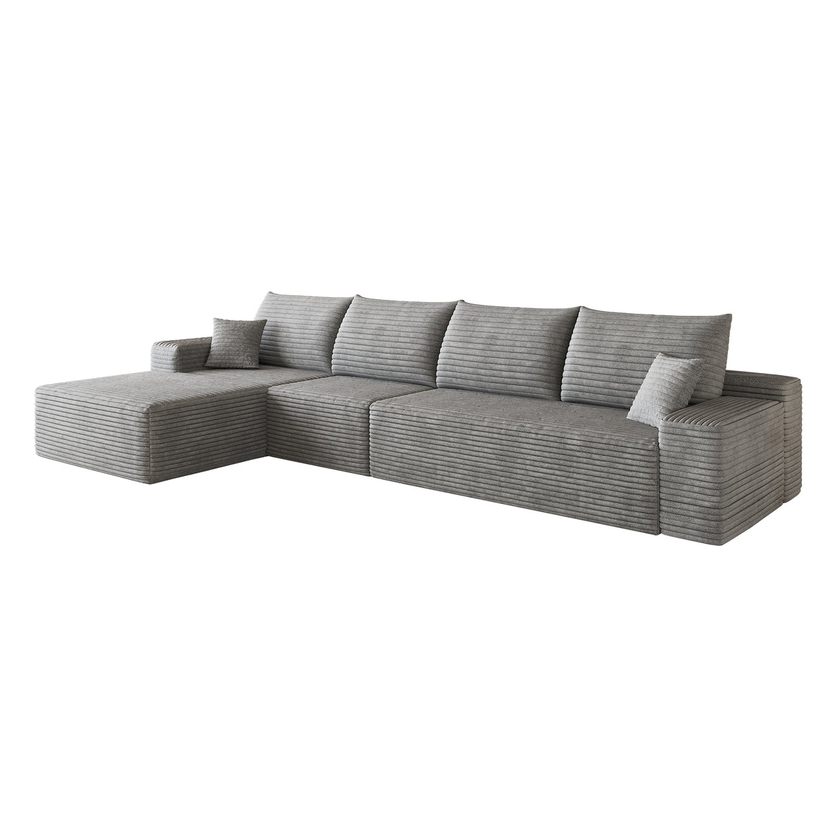 135" Cloud Sectional Couch with L-Shape Chaise