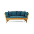 Outdoor Acacia Wood Expandable Daybed With Cushions - Best Buy Furniture