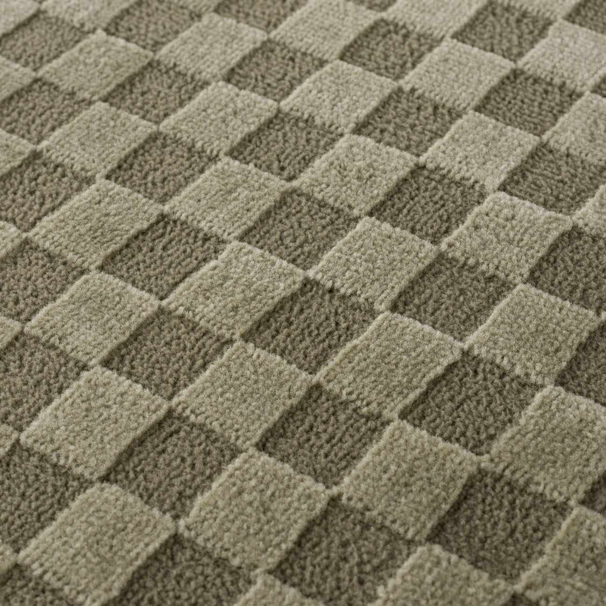 Gaiwan Olive Green Washable Area Rug