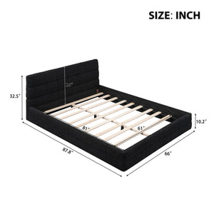 Upholstered Platform Bed With Headboard