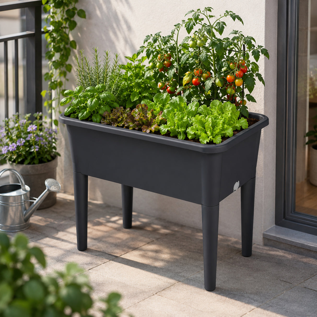 2 Piece Raised Garden Bed with Ventilated Lid
