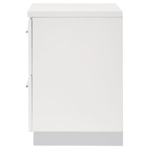 Dulcey - 2 Drawer Nightstand - Gloss White