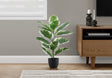 27" Tall, Artificial Plant, Rubber, Indoor, Faux, Fake, Table, Greenery, Potted, Real Touch, Decorative - Green / Black - Best Buy Furniture