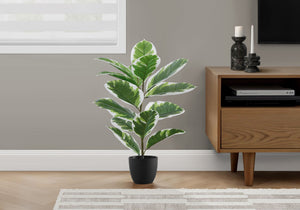 27" Tall, Artificial Plant, Rubber, Indoor, Faux, Fake, Table, Greenery, Potted, Real Touch, Decorative - Green / Black - Best Buy Furniture