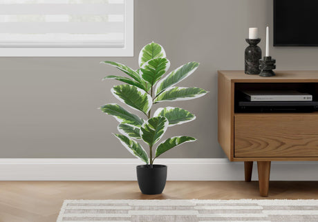 27" Tall, Artificial Plant, Rubber, Indoor, Faux, Fake, Table, Greenery, Potted, Real Touch, Decorative - Green / Black - Best Buy Furniture