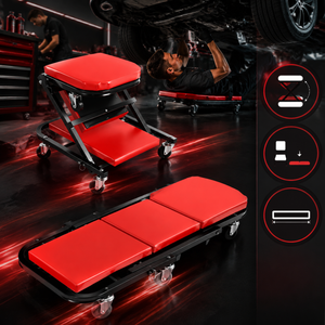 Adjustable Z-Shape Rolling Mechanic Stool