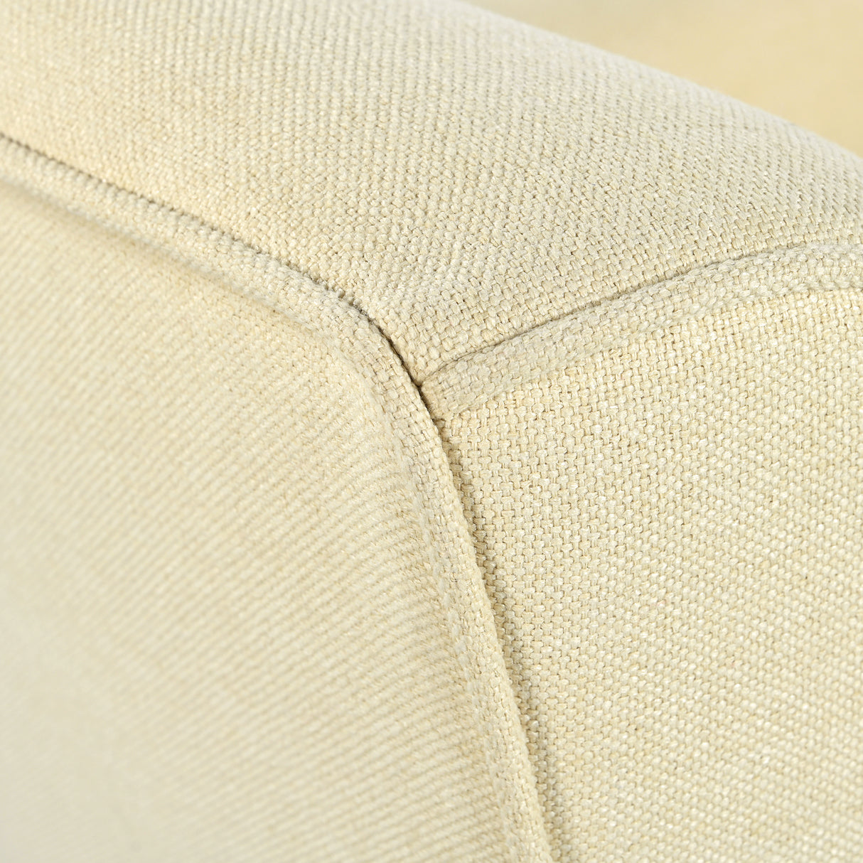 Mid-Century Modern Armchair - Tufted Fabric Accent Chair with Solid Wood Legs