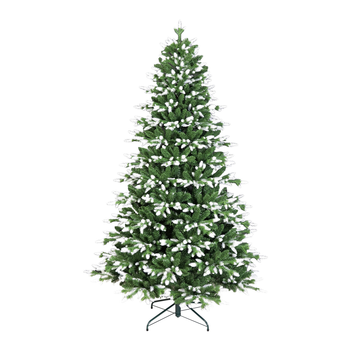 7FT Artificial Christmas Tree with White-Tipped PE & PVC Mix