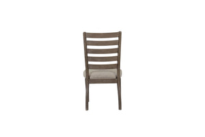 Side Dining Chair With Ladder Back (Set of 2) - Gray