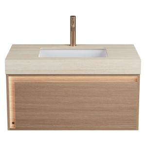 NYAH 36'' Bathroom Vanity & Sink - Floating Ultra-Slim Grille Design