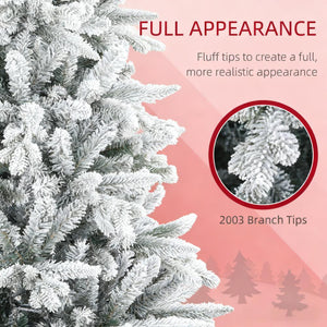 Artificial Flocked Christmas Tree with Snow Tips