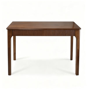 39-Inch Solid Wood Dining Table, Rectangular, Walnut