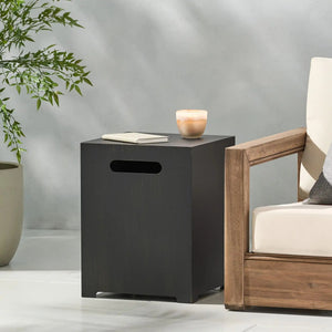 Modern Tank Holder Side Table With Powder Coated Frame - Best Buy Furniture
