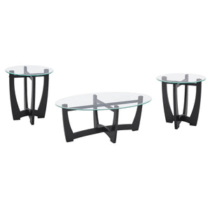 23.5 Inch Round Glass Coffee Table