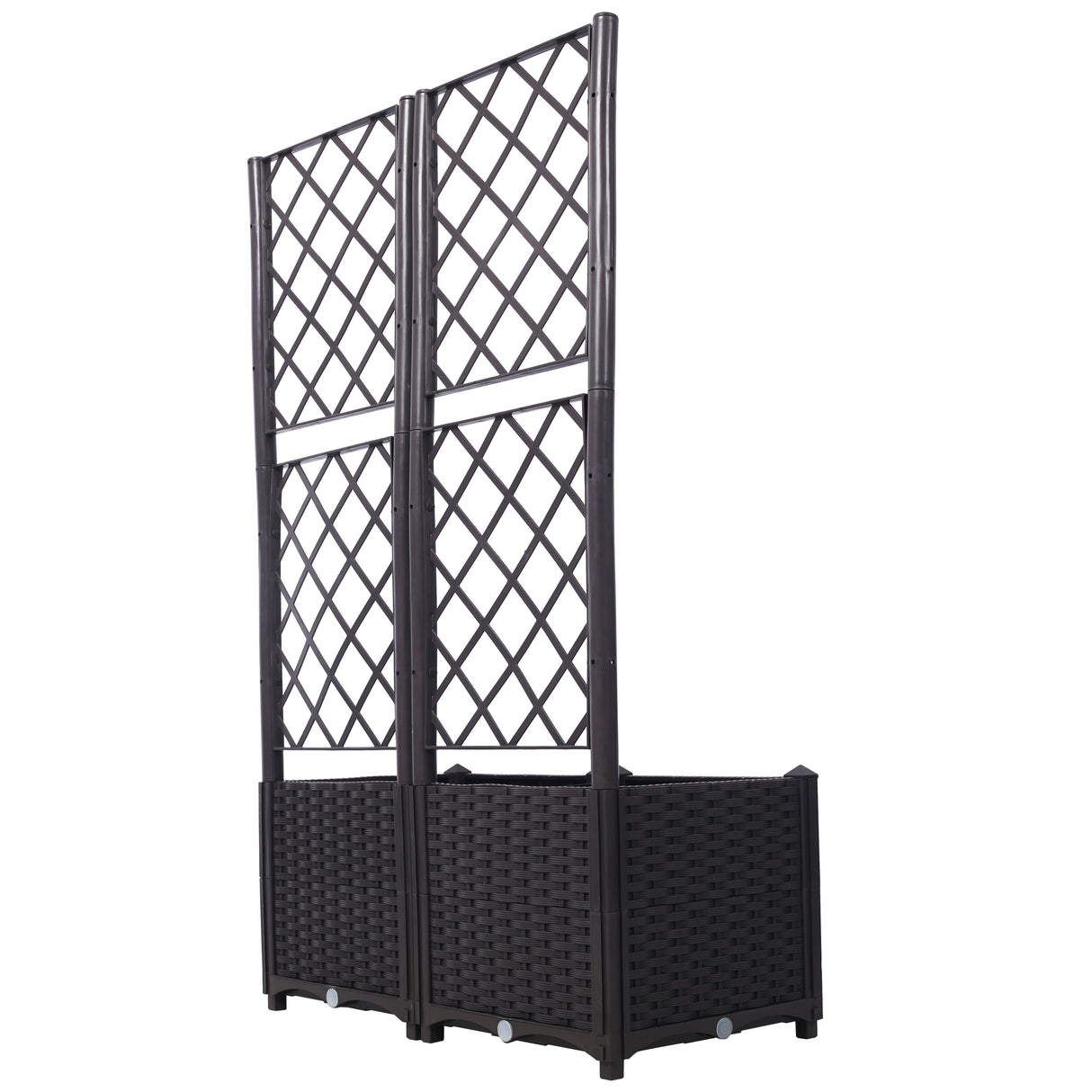 Poly Rattan Garden Planter
