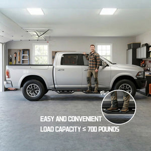 Heavy-Duty Steel Running Boards for Dodge Ram Crew Cab