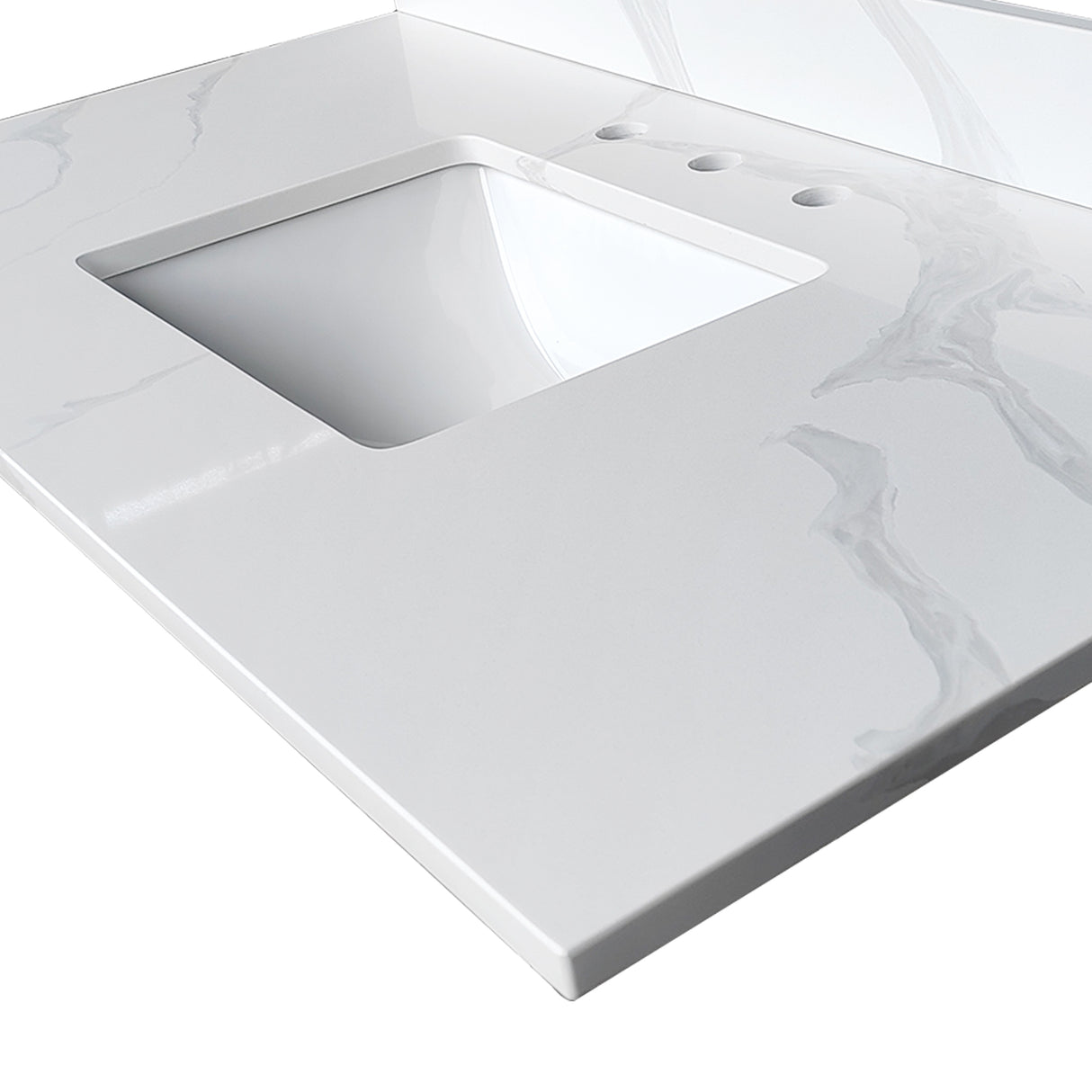 43-Inch Quartz Bathroom Vanity Top