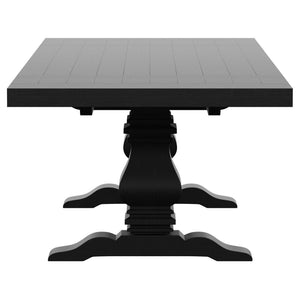 Extension Dining Table Set With Expandable Table With Upholstered Wingback Chairs