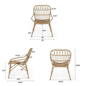 Monsoon - Outdoor Accent Chair With Open Weave Design - Best Buy Furniture