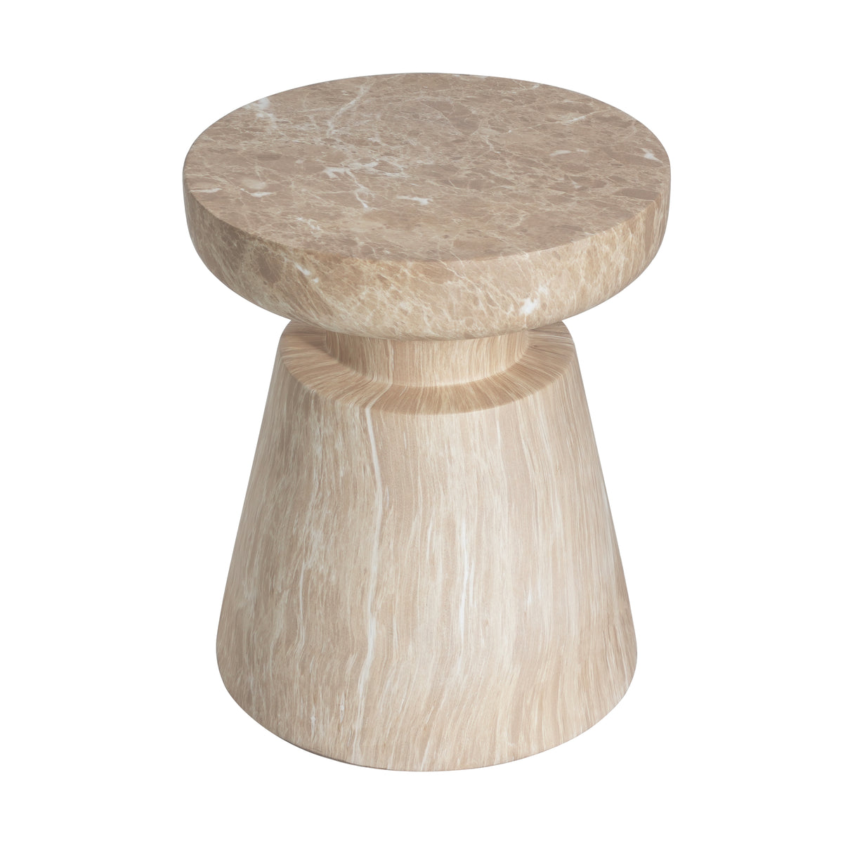 Outdoor Ponti Travertine Side Table
