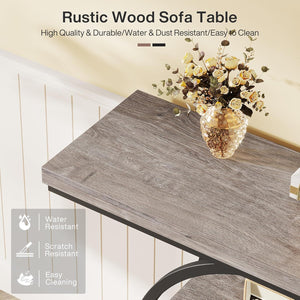 Console Table With 4 Tier Design For Living Hallway