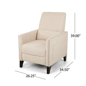 Kiersten - Contemporary Fabric Pushback Recliner - Best Buy Furniture