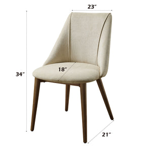 Willene - Polished Microfiber Side Chair (Set of 2) - Beige - Best Buy Furniture