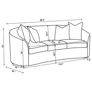 Rory - Sloped Arms Living Room Set