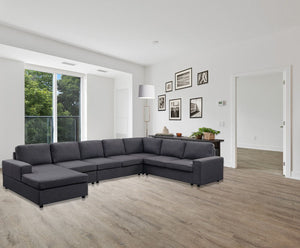 Hayden - 7 Seat Reversible Modular Sectional Sofa Chaise