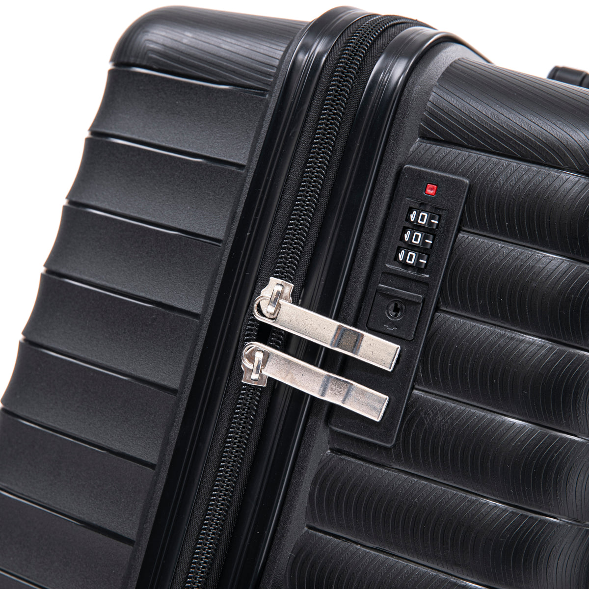 4-Piece Luggage Set with Cosmetic Case in Blue