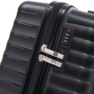 4-Piece Luggage Set with Cosmetic Case in Blue