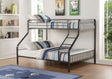 Caius - Twin Long Queen Bunk Bed - Gun - Best Buy Furniture