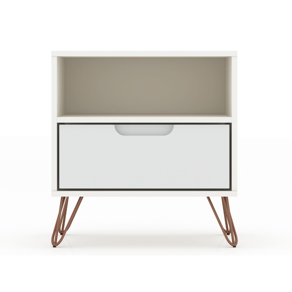 Rockefeller - Nightstand With 1 Drawer - White