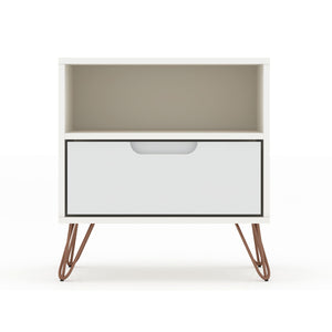 Rockefeller - Nightstand With 1 Drawer - White