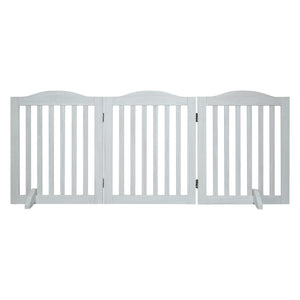 Wooden Freestanding Foldable Pet Gate for Dogs
