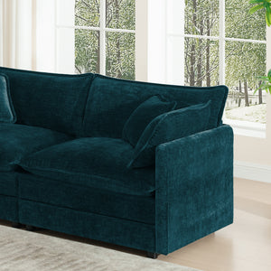 Oversize 3-Seater Sofa with Ottoman