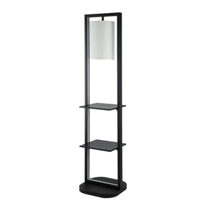 Two Tiered Vertical Shelving Stand with Light